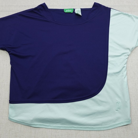 Prince Shirt Womens Medium Colorblock Athletic Tennis Performance Top - Picture 2 of 8